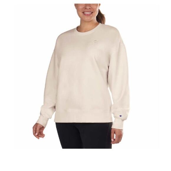 Champion Ladies' Sueded Crewneck Cream- XXL - Picture 1 of 2